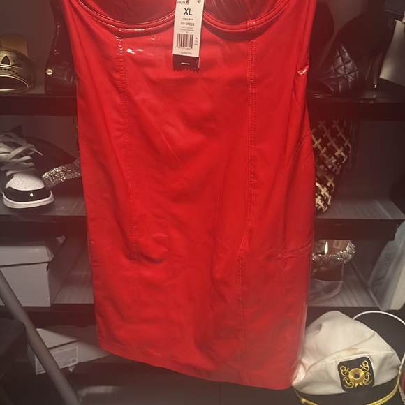 ❤️IVY PARK IVY HEART NWT red latex dress, XL, NWT/never opened! HARD TO FIND! - Picture 9 of 11